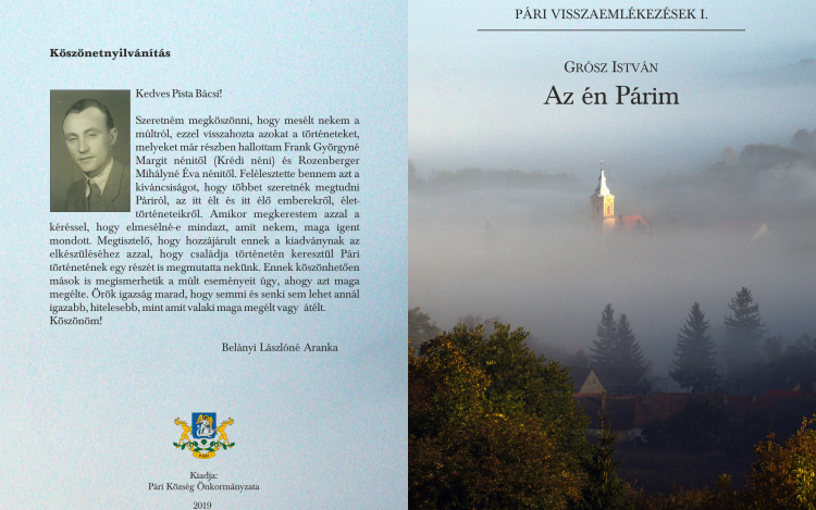 Megjelent a Pári visszaemlékezések I.