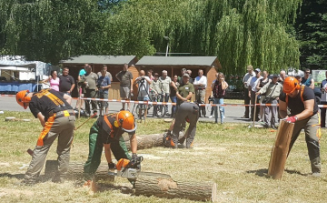 Nagy csatában dőlt el a STIHL fakitermelő verseny Tamásiban 