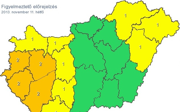 Több járásra már kiadták a riasztást 