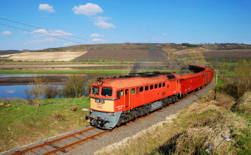 Magánvasúti gabonavonat járt Tamásiban