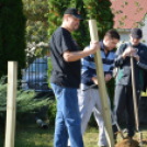 Készül az Aranyerdő óvoda kerítése