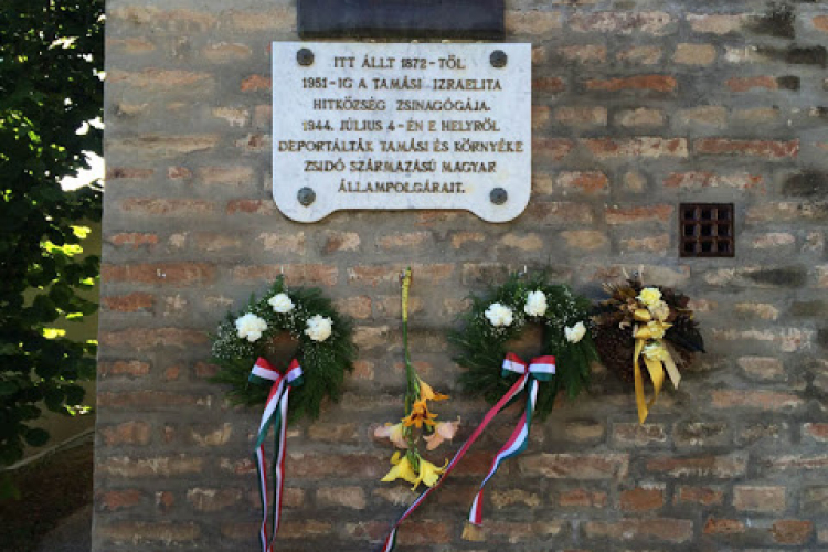 A Holocaust áldozataira emlékeznek Tamásiban vasárnap