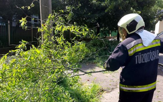 Megdolgoztatta a megye tűzoltóit a szerdai heves esőzés 