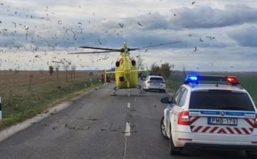 Egy autós és egy motoros ütközött össze Tamási és Iregszemcse között