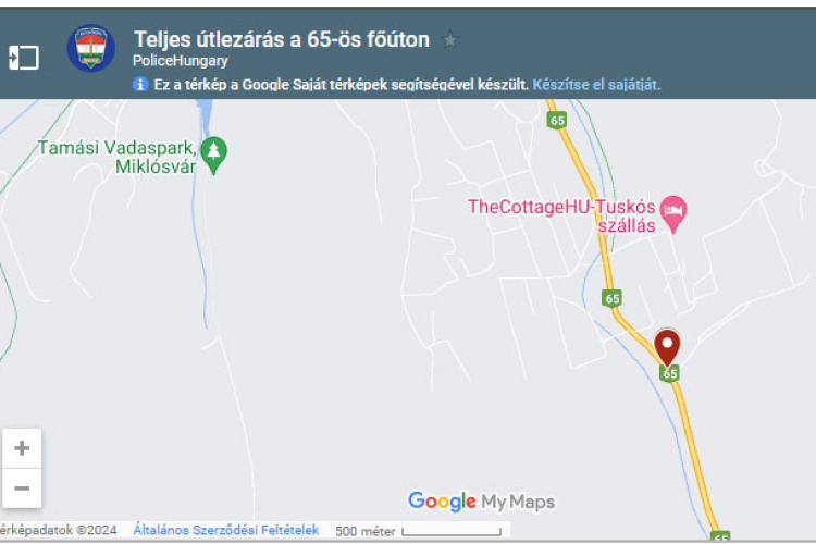 Tamási térségében ütközött össze egy autó és egy menetrend szerinti busz