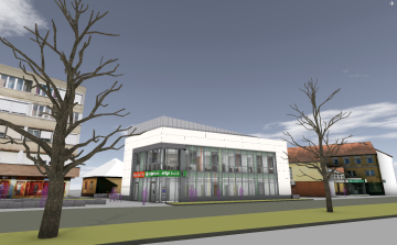 Megkezdődött a városközpontban található épület bontása