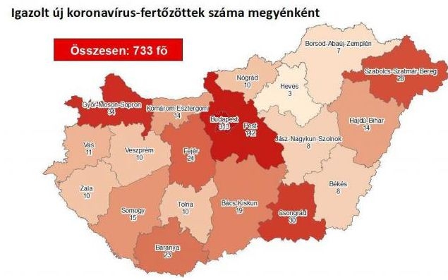 Emelkedett a koronavírussal fertőzöttek száma Tolna megyében