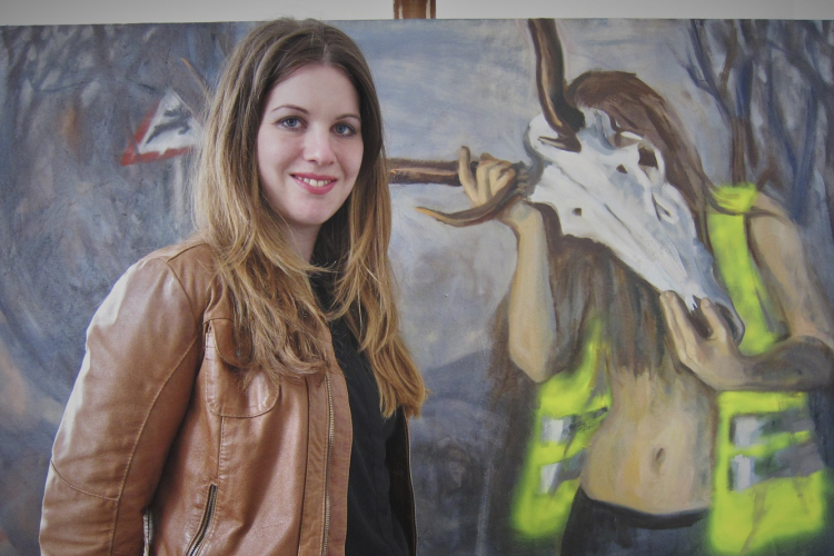 Először állított ki szülővárosában