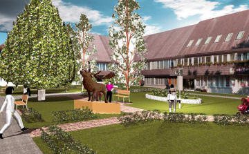 Ilyen lesz a Gyulaj Zrt. központi épülete előtti park