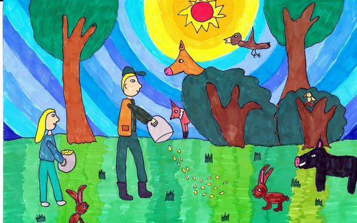 Édesapám az erdőben, az erdőért dolgozik