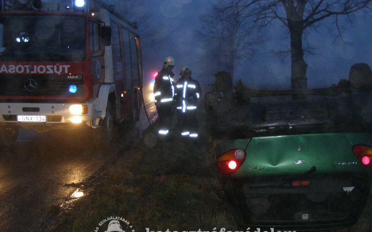 Baleset a 61-es úton 