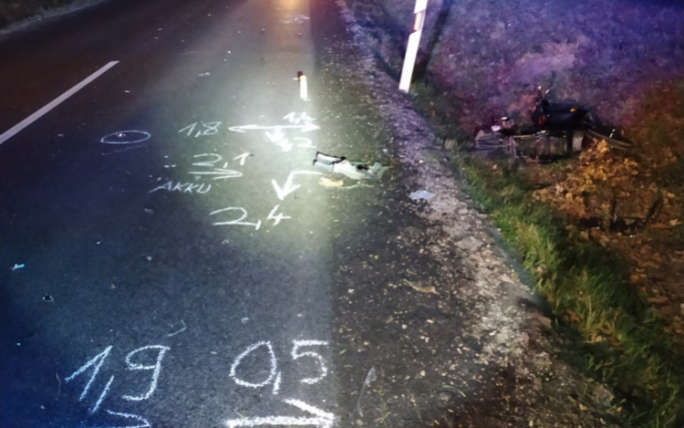 Halálos baleset a 65-ös számú főúton