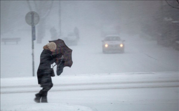 Hófúvás miatt narancssárga riasztás