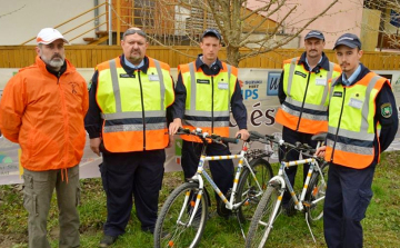 Kerékpárokat kaptak a polgárőrök
