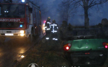 Baleset a 61-es úton 