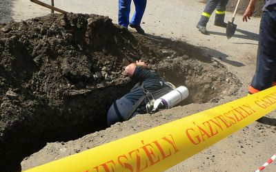 Átvágtak egy gázvezetéket Szárazdon