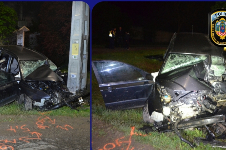 A sofőr meghalt, utasai súlyosan sérültek