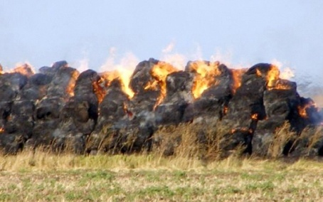 Körbálák égtek Regölyben