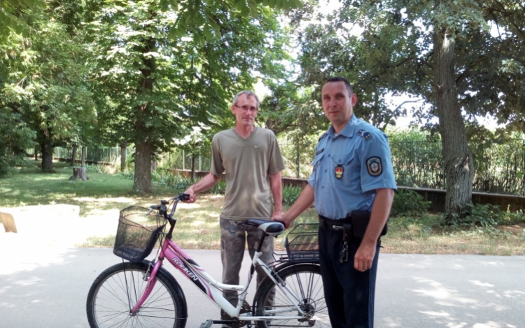Nem sokáig örülhetett a lopott biciklinek