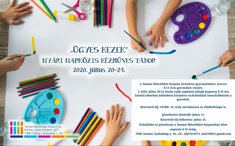 Kézműves táborba várják a gyerekeket 