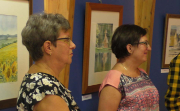 Akvarellfestményekből nyílt tárlat Tamásiban