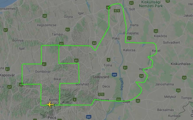 Repülési útvonallal fejezték ki köszönetüket 