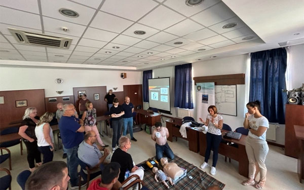 Elsősegélynyújtó tanfolyam a Tamási Rendőrkapitányság munkatársainak